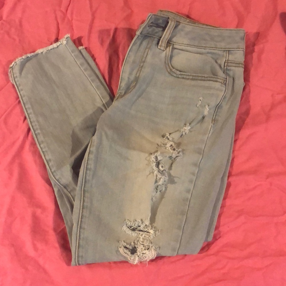 American eagle super stretch crop jeggings size 2